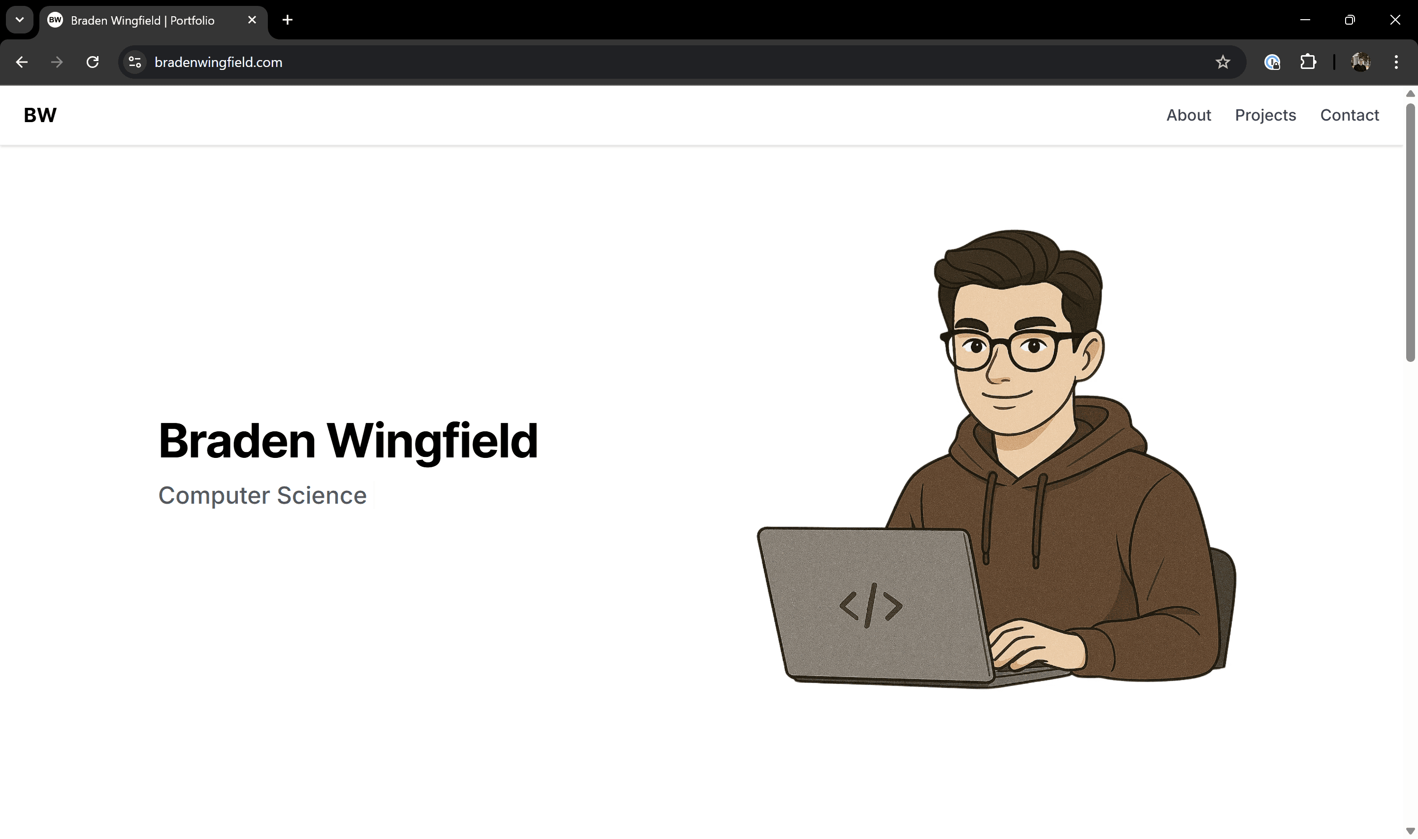 Personal Portfolio Website screenshot